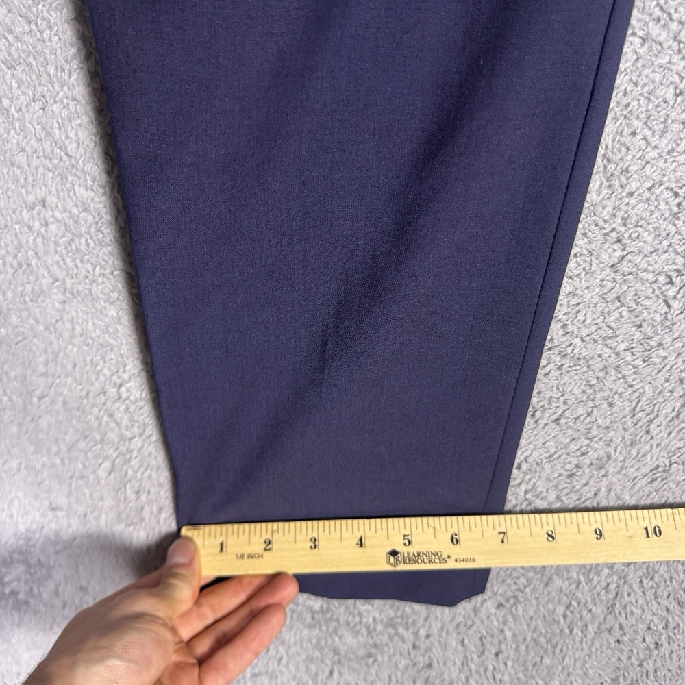 J.Crew Thompson Tapered Dress Pants Mens 32x30 Navy Blue Wool Stretch Chino - Picture 13 of 14